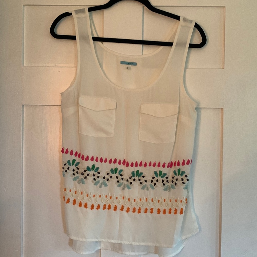 Cutest beaded size 8 tank from Anthropologie
